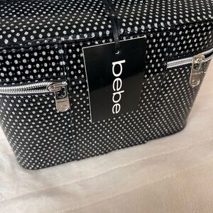 Bebe Black Cosmetic Box  with Silver Accents